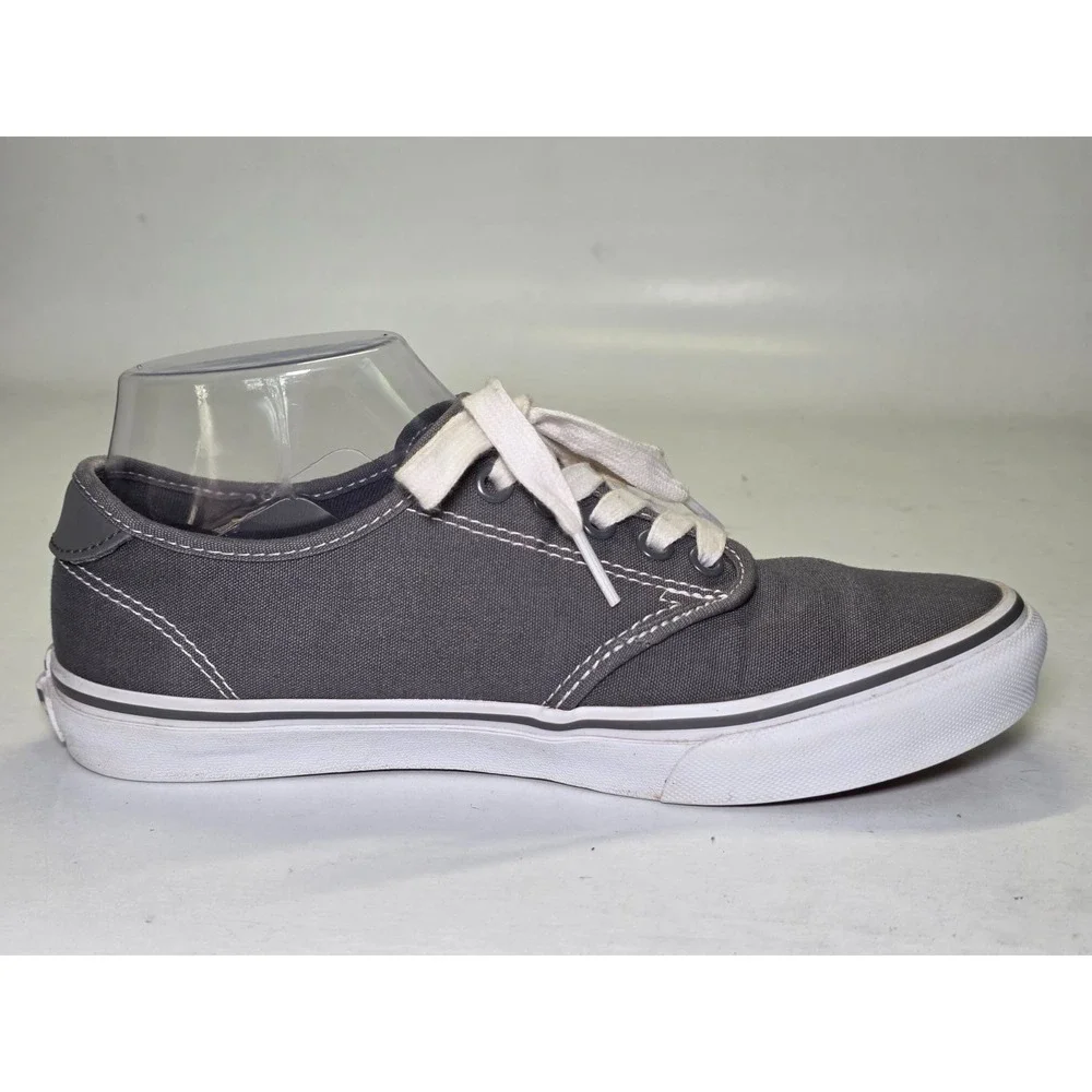 Vans Ortholite Women's‎ Sneakers Size 8 Gray White Lace Up Canvas Shoes